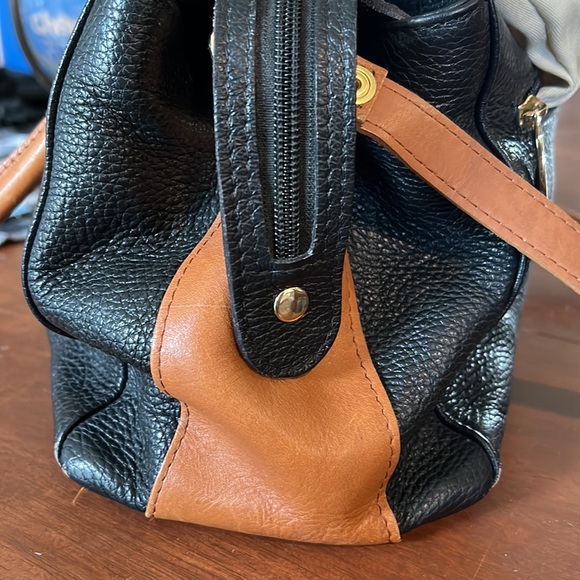 Valentina Black and Tan Shoulder Bag - Picture 13 of 13